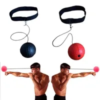Boxkampfball -Tenniskugel mit Kopfband für Reflexreaktionsgeschwindigkeitstraining im Boxing POWING2636