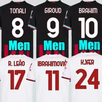 2022 축구 저지 Giroud Tomori Ibrahimovic 축구 셔츠 22 23 Tonali Bennacer Rebic Camiseta de Futbol Romagnoli Leao AC Milans Men Jerseys Top 2023