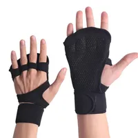 Luvas de levantamento de peso Ginástica de ginástica Fitness Pull-up CrossFit Bodybuilding Gym Purads Hand Palm Protector Glove237b