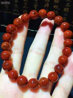 9.3mm Natural Red Auralite 23 Eye Cacoxenite Round Beads Bracelet Women Men Canada Stretch Rarest Jewelry AAAAA