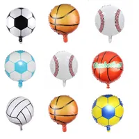كرة القدم 18 بوصة، البيسبول، كرة السلة، الكرة الطائرة، سلسلة البالون احباط، ألعاب الأطفال، الديكور الميداني والترتيب
