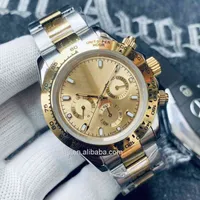 Design de mode montres pour hommes montres tous les cadrans fonctionnent Pat Rizzi Automatic Master Movement mécanique Montre de Luxe Orologio Wristwatch