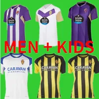 22 23 Real Zaragoza Valladolid Fran Gamez Soccer Jerseys 2022 2023 Pombo Kagawa Football Shirts Men Kids Camiseta de Futbol Weissman Fede Sergi Guardiola Oscar Plano