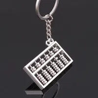 Keychains Unique Creative Luxury Metal Keychain Car Chain Chain China China Abacus Pendant de Hight Quality Gifts 10pcs / LotKeyChains