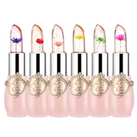 Flower Jelly Lipstick Long Lasting Nutritious Lip Gloss Balm Lips Moisturizer Magic Temperature Color Change Wholesale Make Up