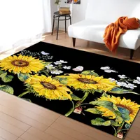 Carpets Sunflower Flower Area Rug For Living Room Rugs Bedroom Carpet Decoration Home Large RugsCarpets