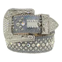 22SS 디자이너 BB 벨트 남성용 남성용 벨트 반짝이는 다이아몬드 검은 색 블루 흰색 멀티 컬러에 블링 라인석이 선물로 선물