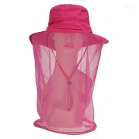 Berets muggen hoofd gezicht beschermer netto hoed insecten insecten bugs bijen proof mesh bijenteelt outdoor vissen zon cap davi22