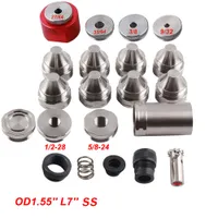 7&#039;L 1.55&#039;&#039; OD Full stainless steel Fuel Filter Modular Solvent Trap Cleaning kit Tube 8pcs Radial Cups MST 1.375x24 5/8x24 or 1/2x28 Screw jig booster piston
