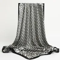 23STYLE 90-90cm Designer de marca Silk Sconsty Fouard Bandana Bandana Shawls Wrap Wrap Neck Scarves Pashmina Lady Hijab