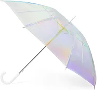 Holographischer 46 "breites Regenschirm Clear Holo Iriäsecent