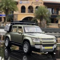 132 Land Rover Defender SUV Alloy Car Model Diecast & Toy Off-road Vehicle Metal Car Model High Simulation Collection Kids Gift No228x