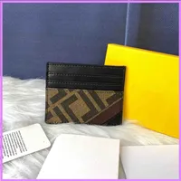 Fashion Card Bag Women Mens Designer Wallet F Letters Genuine Leather Bags Interior Slot Pocket Purses High Quality 10*8CM G224212F