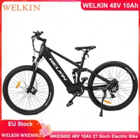 무료 VAT EU Stock Welkin 36V 10.4AH 전기 외안 자전거 350W 모터 27.5 인치 타이어 WKEM002 등산 전자 자전거 성인 전기 자전거