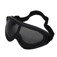 屋外アイウェア1ピースの眼保護快適な安全戦術的保護金属メッシュメガネ