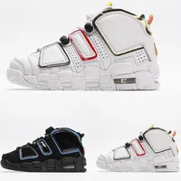 Pippen TD Kids Basketball Shoes Roswell Raygun المزيد حتى Tempo Toddlers Sneakers Sports Children Boy Girl Trainers White Team Orange223i