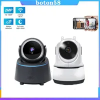 Indoor Wireless Security Camera 1080P WiFi Mobiele telefoon Remote Video Alarm IP Home Monitoring System Body Tracking Two-Way Audio Babycamera