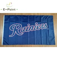 Milb Tacoma Rainiers Flag 3 * 5ft (90cm * 150cm) Polyester Banner Dekoration Flyga Hem Trädgård Festliga gåvor