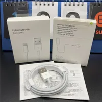 1m 3ft usb cable for Apple Phone charging Cable Original 1:1 quality USB Data Sync Charge Cable With Retail box