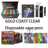 GOLD GOAST CLEAR Disposable Vape Pen E Cigarette 1ml Ceramic Empty Coil Vape Cartridges Rechargeable Battery For Thick Oil