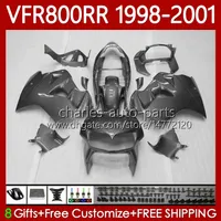 Body Kit voor HONDA Interceptor VFR 800RR 800 CC RR VFR800RR 1998 1999 2000 2001 Carrosserie 128NO.93 VFR-800 800CC VFR800R 98-01 VFR800 GLOSSEL GRIJS RR 98 99 00 01 FUNLING
