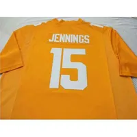 저렴한 남성 청소년 GoodJob 여성 # 15 Jauan Jennings 테네시 풋볼 뉴스 자원 봉사자 축구 유니폼 크기 S-5XL 또는 사용자 정의 모든 이름 또는 숫자 저지