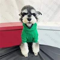 Sweater Green Pet Dog Apparers Designers Pet Sweat-shirt Sweatie Tops Casual Teddy Dogs Pullaires Vêtements2527