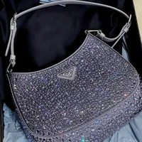 2022SS Fashion Sac à épaule Designer Dames Classic Handbag Diamond paillettes grande capacité Contrôle de porte-monnaie en cuir de haute qualité Sac à bandoulière 22cm 22cm