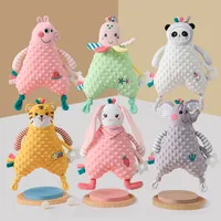 Venta caliente TOJA DE TOYO DE VENDIMIENTOS Nuevas toallas de confort muñecas de muñecas para bebés Babys Plushs Toys Hand Hand Puppet Gift Free Ups