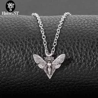Ganzer Todeskopf Schmetterling Halskette Motte Mini s￼￟e Anh￤nger Halshalce f￼r WOM270A