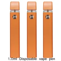 1.0ml Disposable Vape Pen cigarettes 280mah Rechargeable Battery Empty Vaporizer Pod White Orange Black Device Snap On Childproof Disposables Pens