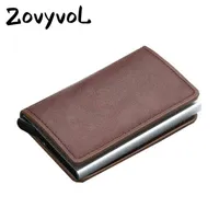 Zovyvol Popup Slim Card Card Case Vintage New Mini Holder Antitheft RF Security Credit Aluminium Sale J220809