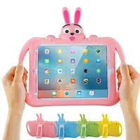 Shockproof Case for iPad 10 2 2019 Case Cute Rabbit EVA Silicone Shockproof Kids Children Stand Cover for iPad 7th Generation289z