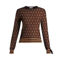 Woman Sweater Cardigan Ronde hals Lange Mouwen Boog Design Dames Designer Kleding Lente en Herfst Turtleneck Fashion Product Hua Apparel Pullover