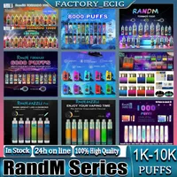 100% Original RandM Tornado Squid Box Dazzle Switch Pro Ghost Electronic Cigarettes Disposable Vape king 1000 2000 3200 5200 6000 7000 8000 10K Puffs Authentic
