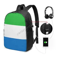 Backpack Sierra Leone Flag Sierra Leonean Country Map IT&#039;S IN MY DNA Student Schoolbag Travel Casual Laptop Back Pack Unisex T220707 T220714