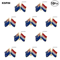 Nya Zeeland Netherland Lapel Pin Flag Badge Brosch Pins Badges 10st Aot226s