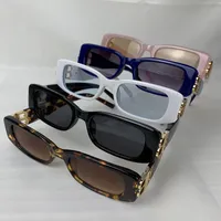 Fashion Sunglasses Small Rectangle Bb Women Men 2022 Brand Design Ladies Skinny Outdoor Shopping Shade Retro