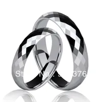 Pierścienie ślubne i bezpłatne grawerowanie super oferty rozmiar 4-12.5 Tungsten Cross Ring Pierścień Kobieta Para Para