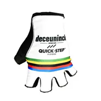 2021 Deceuninck Quick Step Pro Team Wereldkampioen Cycling Bike Gloves Bicycle Gel Shockproof Sports Half Finger Glove317H