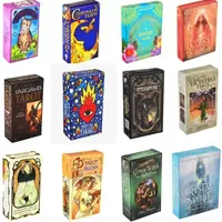 Kaartspellen Kids Toys 19 Styles Tarots Witch Rider Smith Waite Shadowscapes Wild Tarot Deck Board Game Cards met kleurrijke doos Engelse versie in