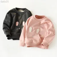 2019 nya barn tröja för flickor avslappnade söta barn hoodies långa ärmar flickor tröja höst vinter flickor kläder bc408 l220808