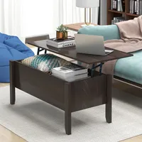 الولايات المتحدة الأسهم أثاث غرفة المعيشة الحديثة رفع طاولة القهوة مع التخزين، أريكة الجدول 2098
