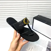 Con sandalo a scatola 2022 GGITY SANDAL2021 Slippista in pelle designer con buca di bloccaggio
