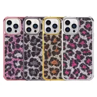 Leopard Flash Drill Phone Cases voor iPhone 13 12 11 Pro Promax X XS Max Case Cover