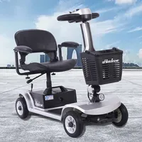 Tıbbi Elektrikli Dış Mekan 4 Tekerlek Scooter Yaşlı ve Engelli Katlanabilir Taşınabilir Açık Hava Mobilite Scoot Max Yük 200kg ABD Stok Hookax