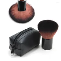 Makeup Brushes 1Set Big Black Powder Cosmetic Brush Face Blush Contour Kabuki Nail Tools With Bag SculptingMakeup Harr22