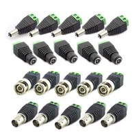 Other Lighting Accessories 10pcs 12V 2.1 5.5mm DC BNC Male Female Adapter Coax CAT5 Video Balun Plug Connector For Led Strip Lights CCTV Cam