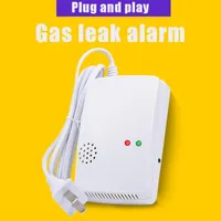 Smart Home Sensor AT-300 Natural Gas Detector Alarm Security Sensitive Relative Humidity Less Than 90% RH White