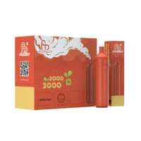 100% Original RANDM Switch 2000 Puffs Electronic Cigarettes Device Kit 750mAh Battery Prefilled 5.5ml Pods Vape Stick Pen Led Light Bar Plus 100% Authentic R and M